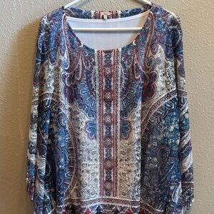 Reba Multicolor Paisley Blouse